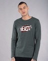 Shop Beast Tear Full Sleeve T-Shirt-Front