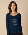 Shop Beautiful Mind Scoop Neck Full Sleeve T-Shirt-Front
