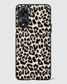 Shop Beaver Leopard Print Premium Glass Case for Oppo A78 5G-Front