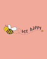 Shop Bee Happy Round Neck 3/4th Sleeve T-Shirt-Full