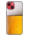 Shop Beer Glass Premium Printed Glass Cover for Apple iPhone 14 (Shock Proof, Scratch Resistant)-Front