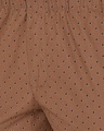 Shop Men's Brown Printed Mid Rise Regular Fit Track Pants-Full