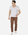 Shop Men's Brown Printed Mid Rise Regular Fit Track Pants