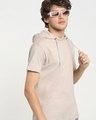 Shop Men's Grey Hoodie T-shirt-Front