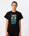 Shop Being Sexy Boyfriend T-Shirt-Front