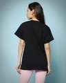 Shop Women's Black Believe Cat Graphic Printed Boyfriend T-shirt-Design