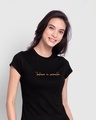 Shop Believe In Miracles Half Sleeve T-Shirt Black