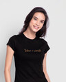 Shop Believe In Miracles Half Sleeve T-Shirt Black-Front