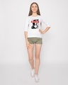 Shop Women's White Bella Tokyo Graphic Printed 3/4th Sleeve Slim Fit T-shirt-Design