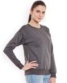 Shop Women's Grey Regular Fit Sweatshirt-Design