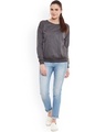 Shop Women's Grey Regular Fit Sweatshirt-Full
