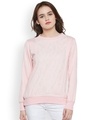 Shop Women's Pink Regular Fit Sweatshirt-Front