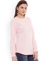 Shop Women's Pink Regular Fit Sweatshirt-Design