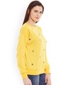 Shop Women's Yellow Embellished Regular Fit Sweatshirt-Design