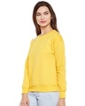 Shop Women's Yellow Embellished Regular Fit Sweatshirt-Full