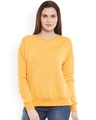 Shop Women's Yellow Regular Fit Sweatshirt-Front