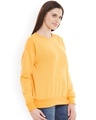 Shop Women's Yellow Regular Fit Sweatshirt-Design