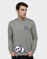 Shop Best Motivation Fleece Sweatshirt Meteor Grey-Front