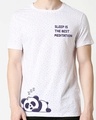 Shop Best Motivation Printed Half Sleeves AOP T-Shirt White-Front