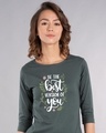 Shop Best Version Of You Round Neck 3/4th Sleeve T-Shirt-Front