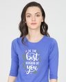 Shop Best Version Of You Round Neck 3/4th Sleeve T-Shirt-Front