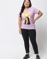 Shop Women's Purple Graphic Printed Plus Size T-shirt