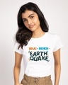 Shop Bhai Behen Earthquake Half Sleeve T-Shirt-Front