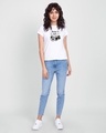 Shop Bhaiya ji Smile Women's Printed White T-shirt-Design