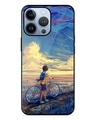 Shop Bicycle Art Premium Glass Case for Apple Iphone 13 Pro Max (Shock Proof, Scratch Resistant)-Front