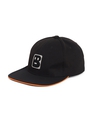 Shop Unisex Black Big B Snapback Cap-Full