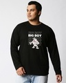 Shop Big Boy (TJL) Full Sleeves Plus Size T-Shirt-Front