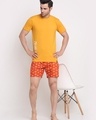 Shop Men's Orange Printed Relaxed Fit Boxers-Full