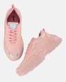 Shop Women's Pink Color Blocked Chunky Sneakers-Front