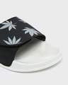 Shop Men's White Big Herbal Weed Lightweight Adjustable Strap Sliders