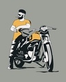 Shop Biker Bro Half Sleeve T-Shirt-Full