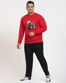 Shop Men's Chilli Pepper Red Biker Bro Graphic Printed Plus Size Sweatshirt-Design