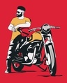 Shop Men's Chilli Pepper Red Biker Bro Graphic Printed Plus Size Sweatshirt-Full