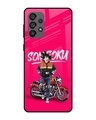 Shop Biker Goku Premium Glass Case for Samsung Galaxy A73 5G (Shock Proof,Scratch Resistant)-Front
