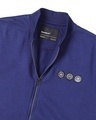 Shop Men's Blue & Red Bikers Badge Color Block Varsity Bomber Jacket