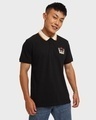 Shop Men's Black Contrast Tipping Polo T-shirt-Front