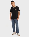 Shop Men's Black Contrast Tipping Polo T-shirt-Full