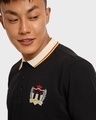Shop Men's Black Contrast Tipping Polo T-shirt