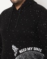 Shop Men's Black Need My Space AOP Plus Size Hoodie