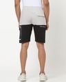 Shop Men's Black and Grey Color Block Cargo Shorts-Design