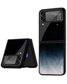 Shop Black Aura Premium Glass Case for Samsung Galaxy Z Flip4 5G (Shock Proof, Scratch Resistant)-Front