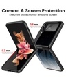 Shop Black Aura Premium Glass Case for Samsung Galaxy Z Flip4 5G (Shock Proof, Scratch Resistant)