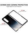 Shop Black Aura Premium Glass Case for Samsung Galaxy Z Fold4 5G (Shock Proof, Scratch Resistant)-Full