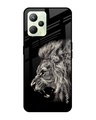 Shop Black Aura Printed Premium Glass Cover for Realme C35 (Shockproof, Light Weight)-Front