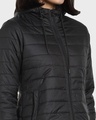 Shop Women's Black Relaxed Fit Puffer Jacket