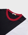 Shop Men's Black & White Color Block T-shirt